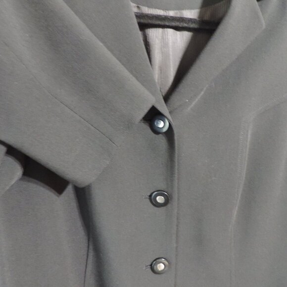 MONDI by Escada sz 42 / 10 Blk Wool Blend Stretch Blazer Jacket Vintage - Picture 9 of 14